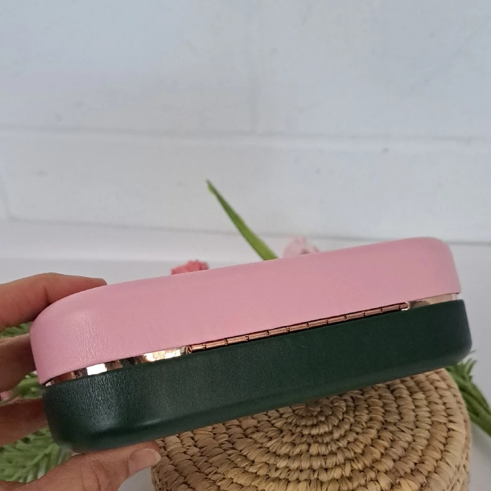 Kate Spade Pink Green Hello Sunshine Hard Shell Glasses Case